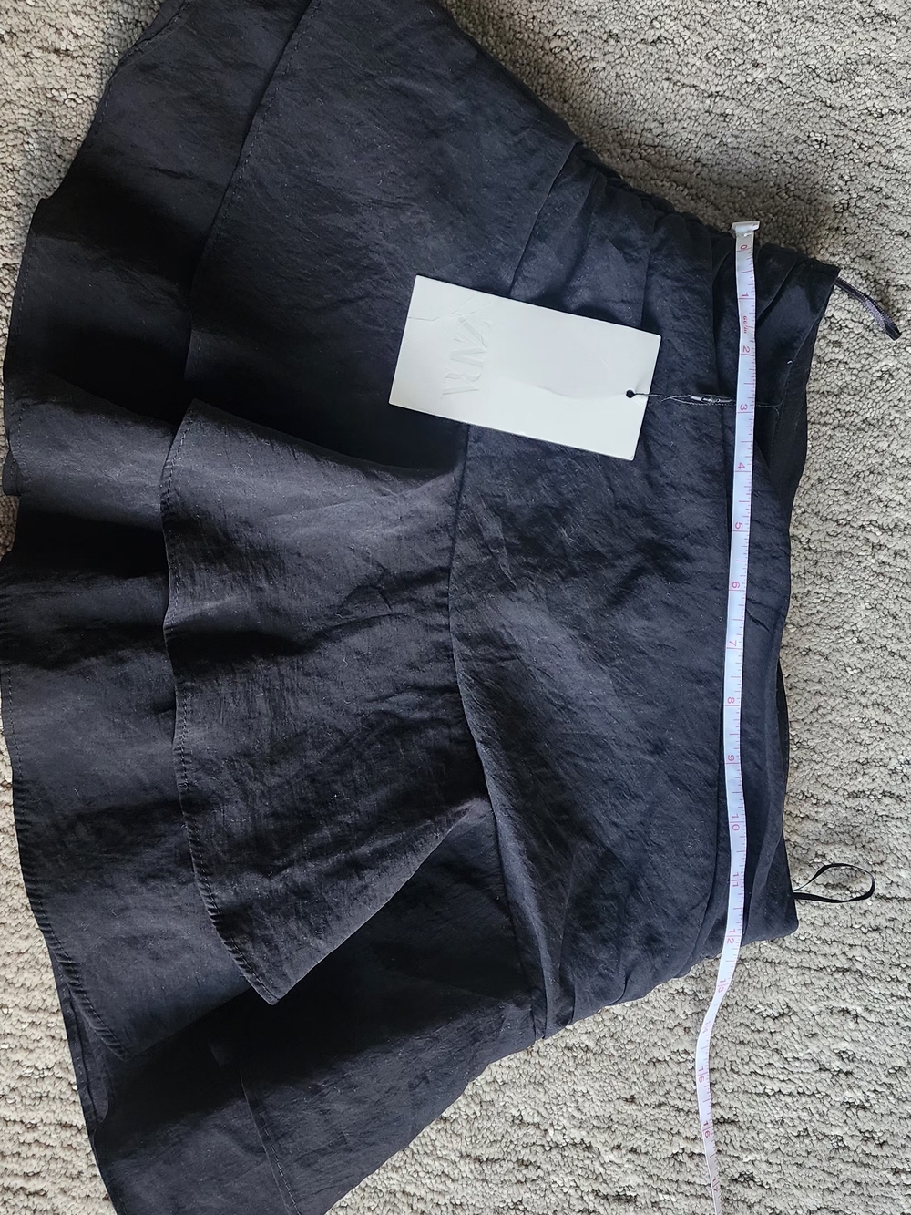 Zara Black Tiered Skort